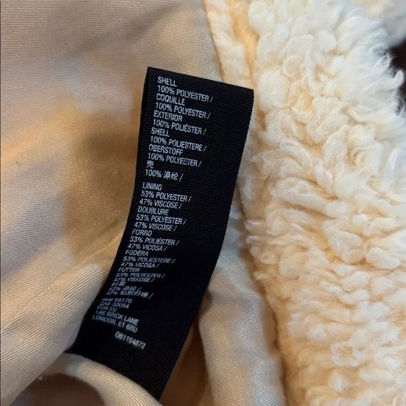 Women’s Free People Cream Sherpa Jacket in Medium - Picture 11 of 15